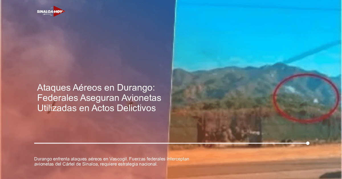 Dos aeronaves sobre un paisaje montañoso en Durango, con un área brillante destacada en la montaña.