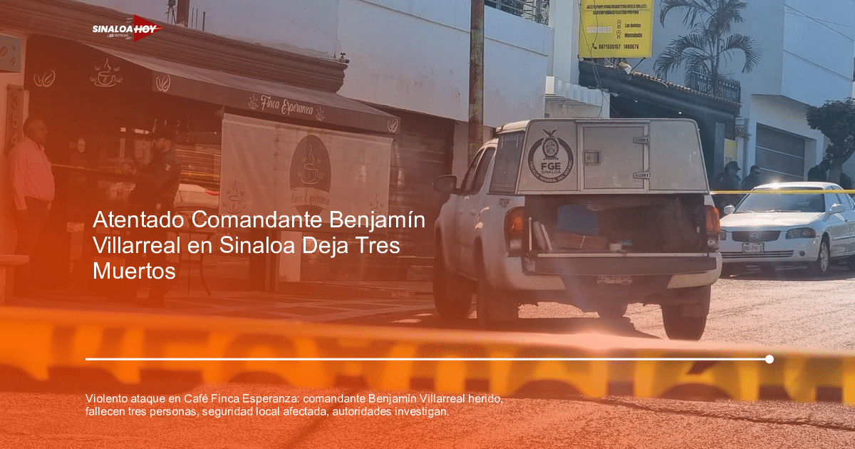 Vehículo de la fiscalía y cinta de seguridad en Café Finca Esperanza tras atentado.