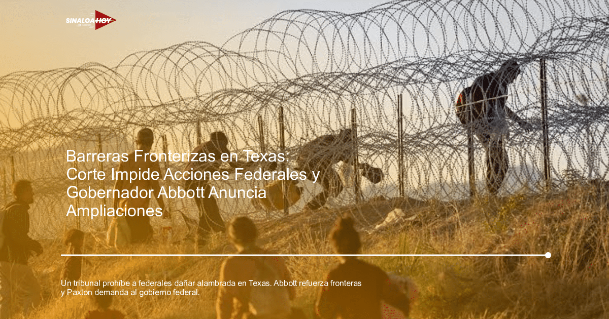 Grupo de personas cerca de una cerca de alambre de púa en un entorno rural.