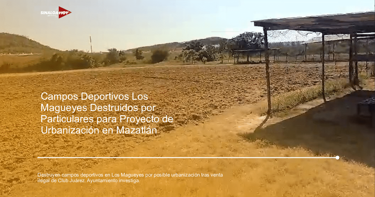 Terreno agrícola preparado para siembra en Los Magueyes, con cobertizo y montañas al fondo.