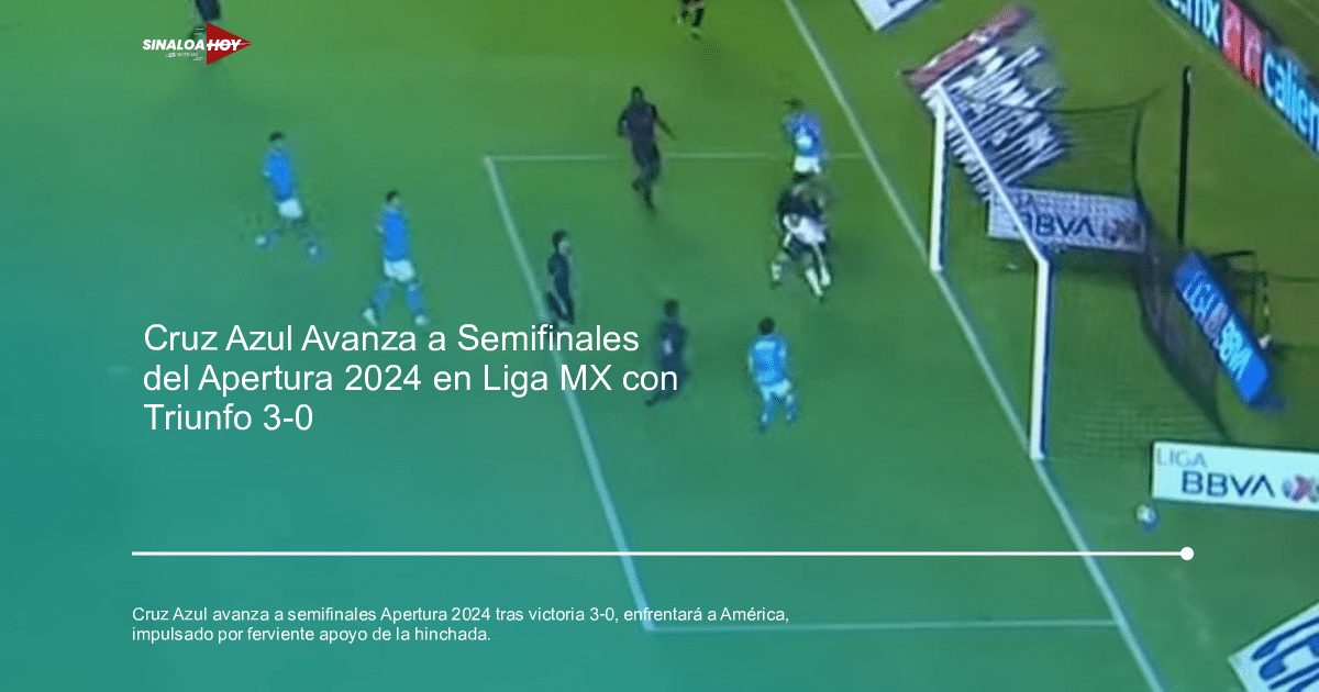Jugadores de fútbol en acción cerca de la portería durante un partido de Cruz Azul en el Apertura 2024.