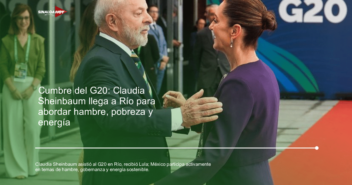 Claudia Sheinbaum y Luiz Inácio Lula Da Silva en la Cumbre del G20 en Brasil