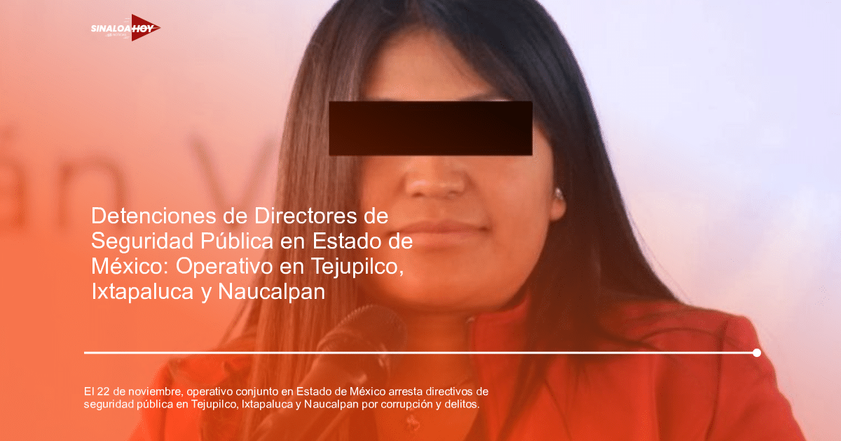 Persona hablando en un micrófono durante un evento de seguridad pública en el Estado de México