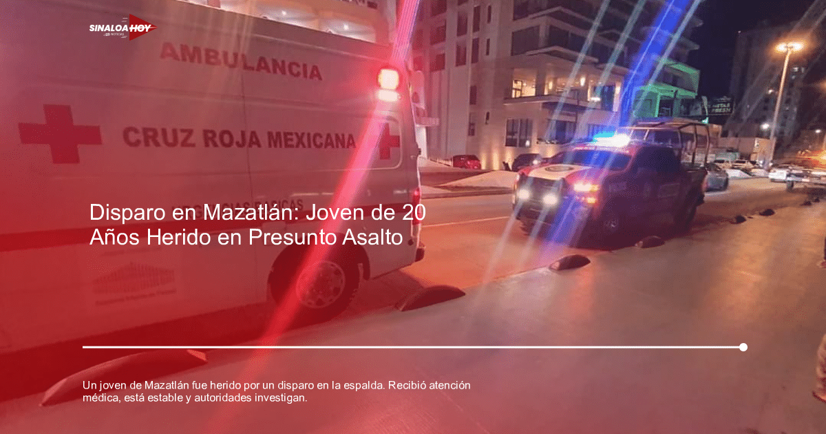 Ambulancia de la Cruz Roja y vehículo de policía con luces encendidas en una calle urbana nocturna.