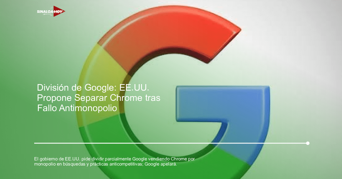 Letra 'G' del logotipo de Google en colores rojo, amarillo, verde y azul.