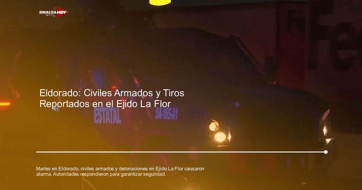 Vehículo blindado de seguridad estatal con luces encendidas en operativo nocturno, hombre de espaldas y cartel de FedEx al fondo.
