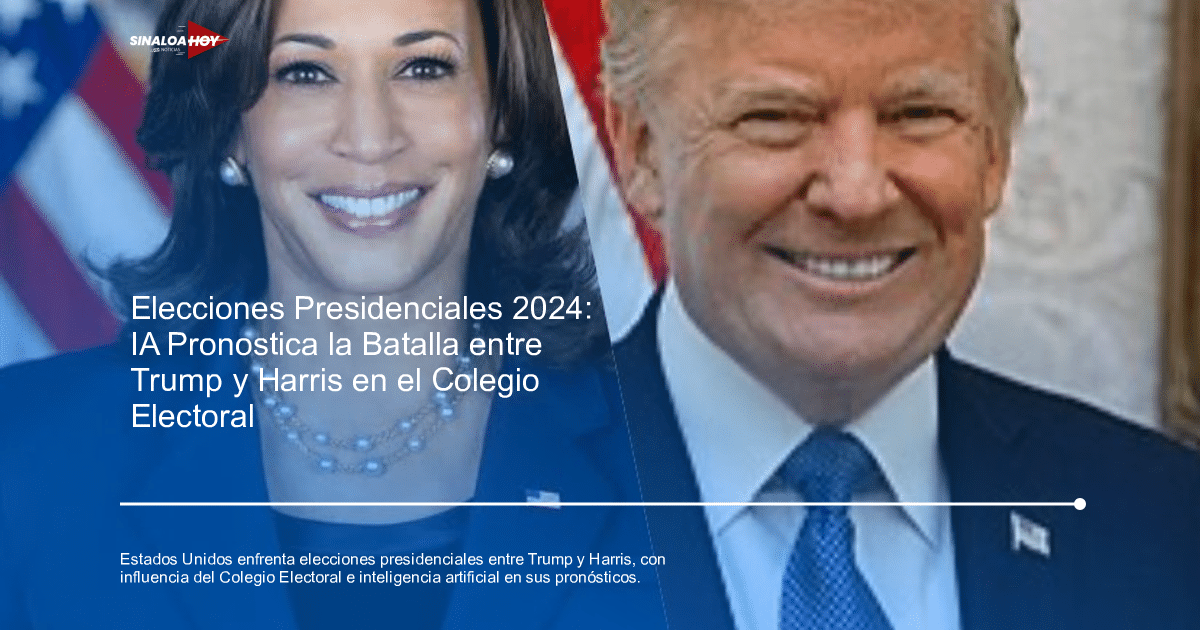 Imagen de la contienda presidencial 2024 entre Donald Trump y Kamala Harris en Estados Unidos.