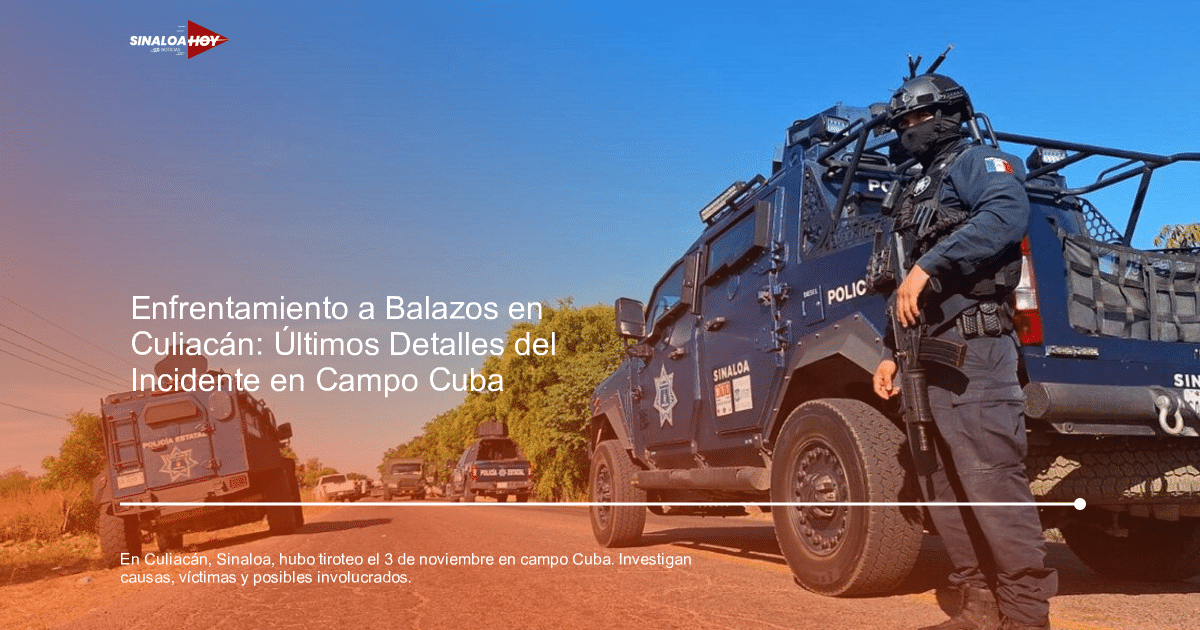 Operativo policial en Culiacán con unidades tácticas y oficial armado en entorno rural