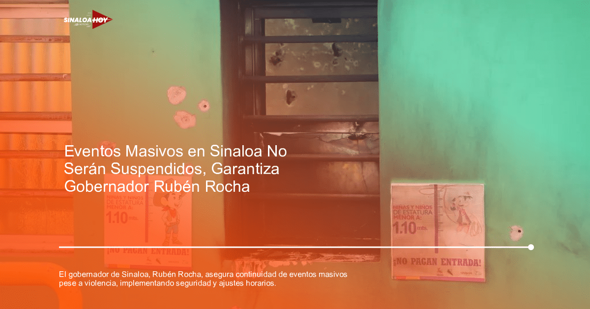 Pared verde con ventana enrejada y carteles infantiles en Sinaloa, con agujeros visibles en la pared.