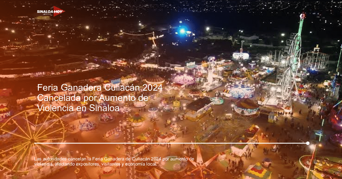 Parque de diversiones nocturno en Culiacán con noria y juegos mecánicos