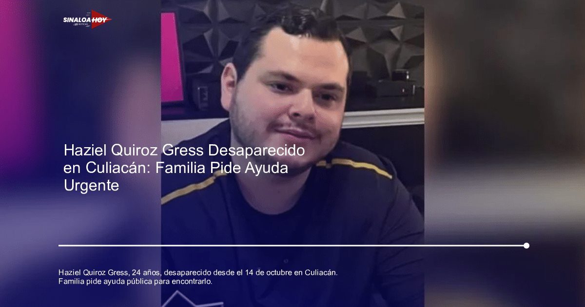 Imagen relacionada con la desaparición de Haziel Quiroz Gress en Culiacán