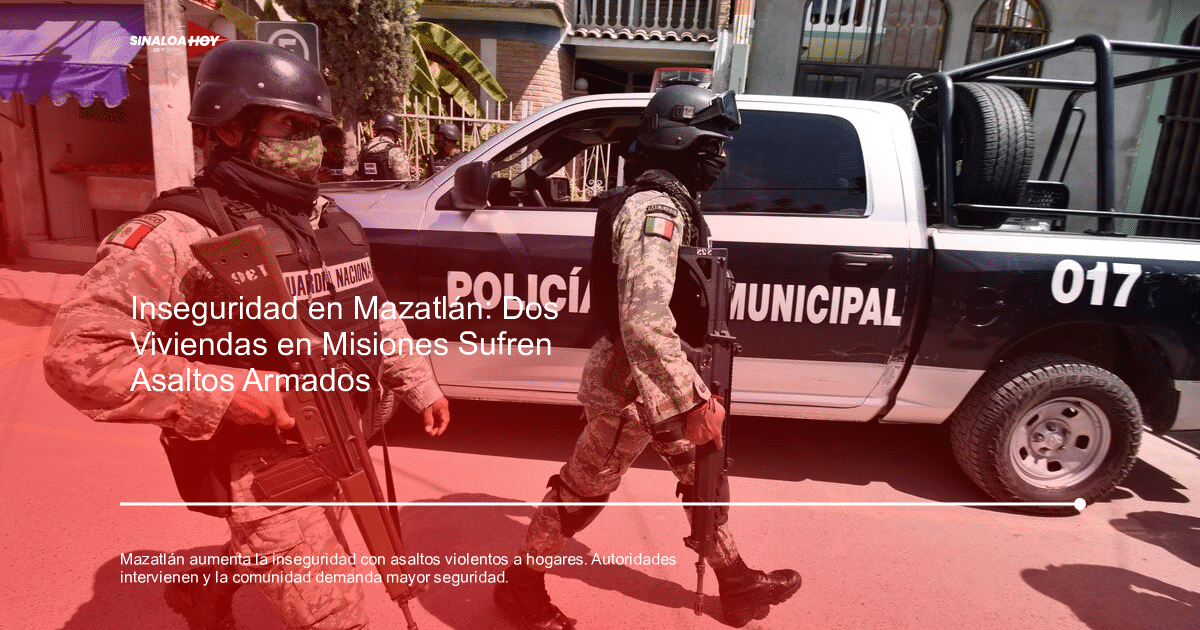 Guardia Nacional y Policía Municipal patrullando en Mazatlán