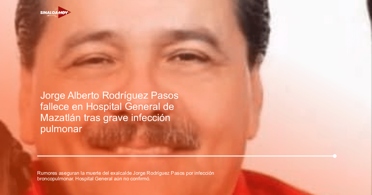 Persona no identificada relacionada con la noticia del exalcalde de Mazatlán en estado crítico.