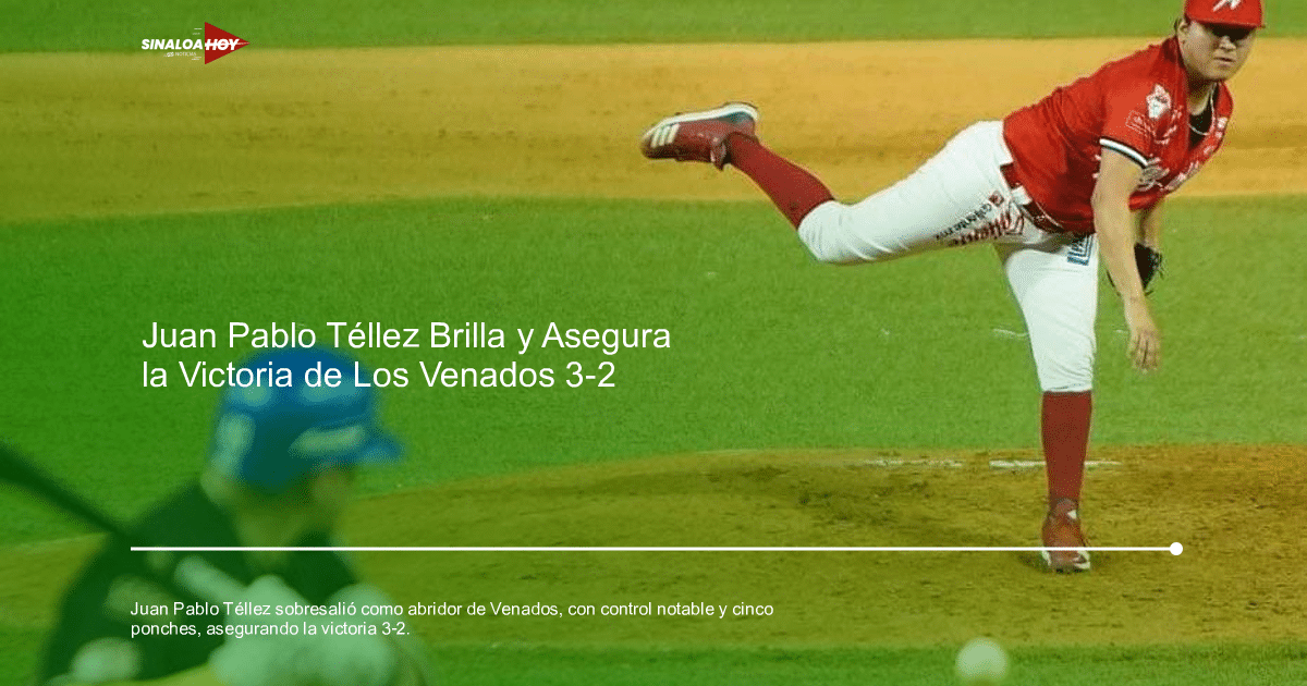 Lanzador Juan Pablo Téllez en el montículo durante un juego de béisbol, con un bateador preparado en el primer plano.