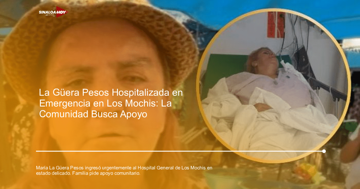 Mujer con sombrero de paja en mercado y 'La Güera Pesos' en hospital