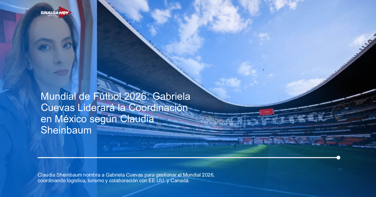 Gabriela Cuevas en estudio y Estadio Azteca preparado para el Mundial 2026
