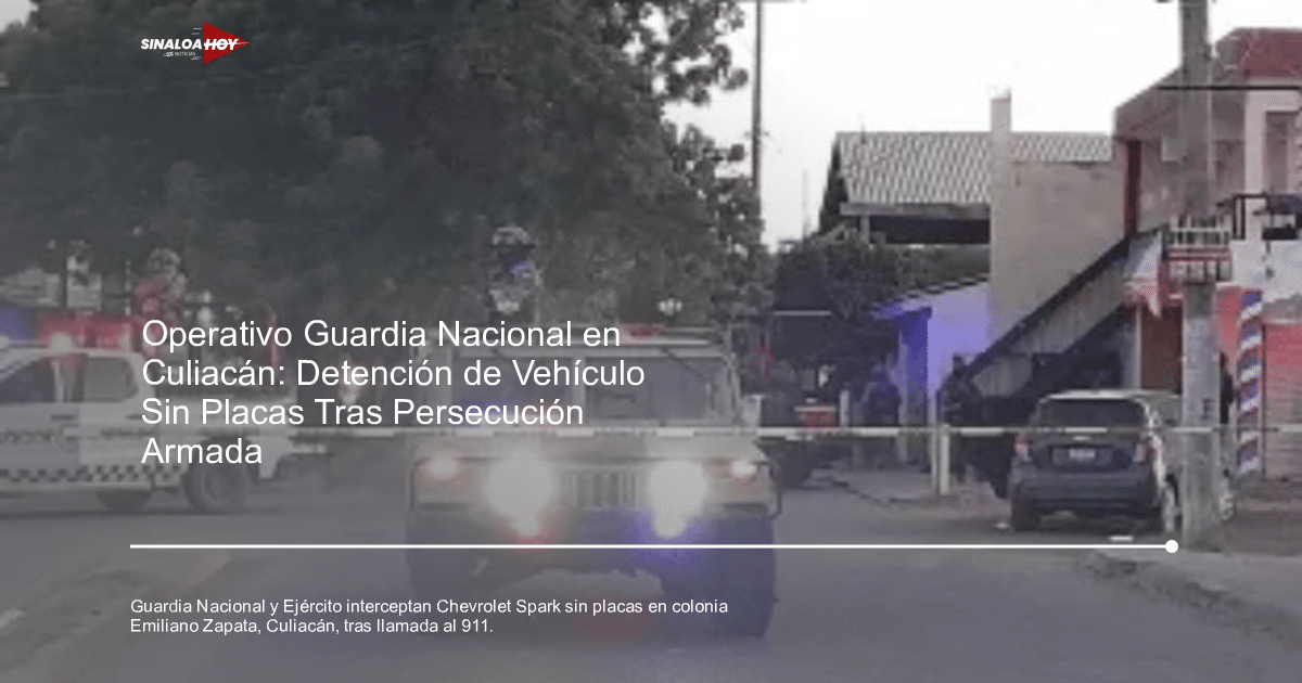 Operativo de seguridad en Culiacán con vehículos policiales y Hummer en calle urbana.