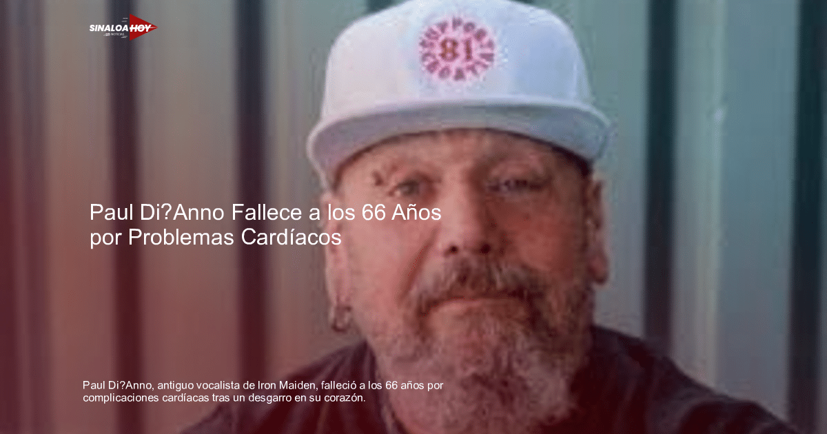 Retrato de Paul Di’Anno, exvocalista de Iron Maiden, en un homenaje póstumo.