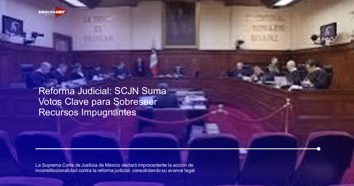 Jueces en la Suprema Corte de Justicia de México durante el análisis de la reforma judicial.