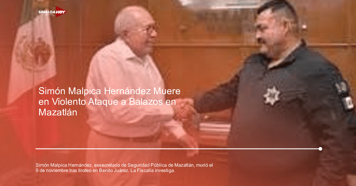 Dos personas dándose la mano frente a la bandera de México en un entorno oficial.