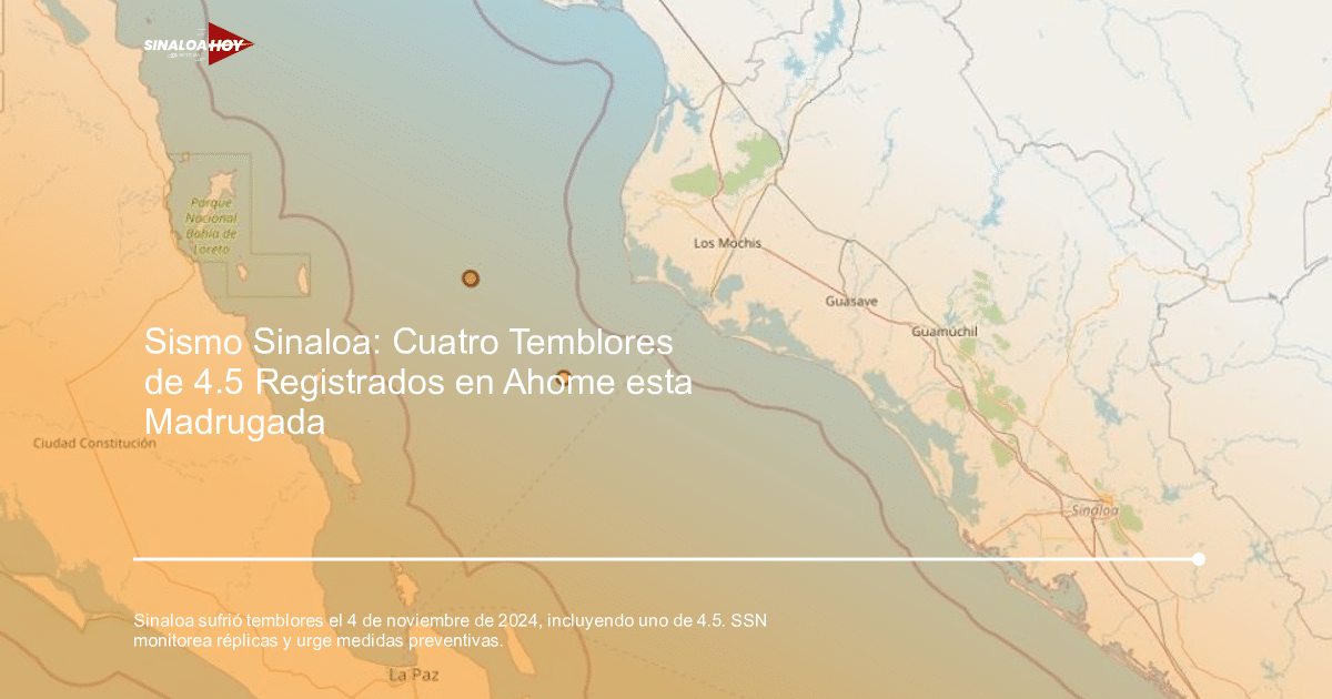 Mapa costero de México con símbolos en el mar y referencias a localidades cercanas, incluyendo el Parque Nacional Bahía de Loreto.