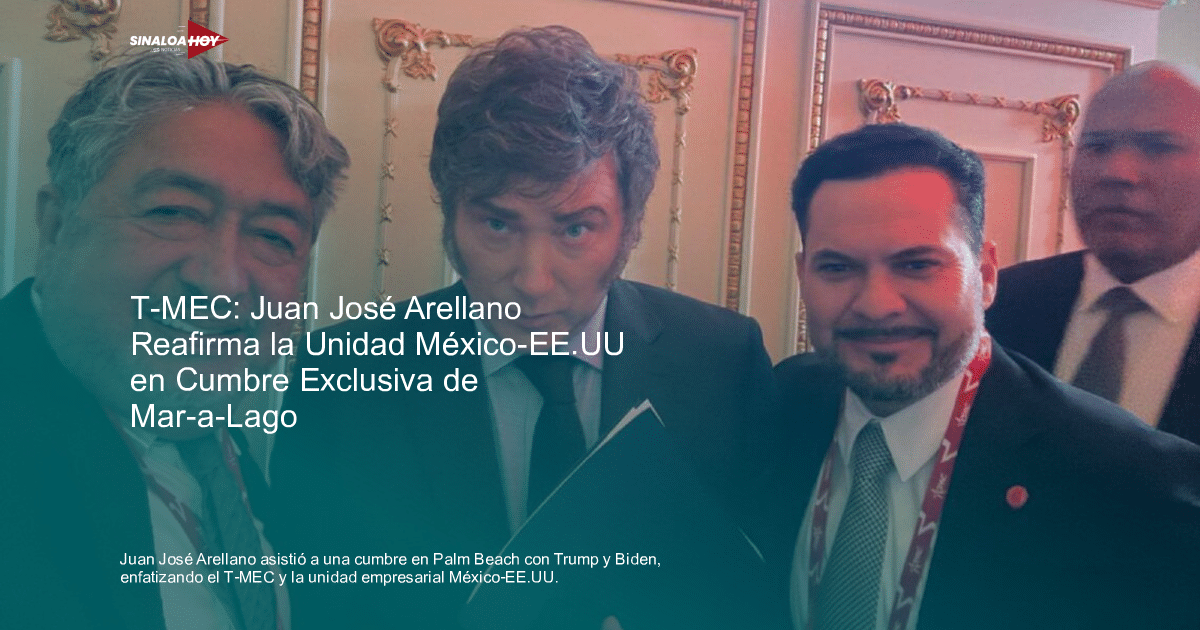 Grupo de personas en evento exclusivo en Mar-a-Lago, Palm Beach, con Juan José Arellano.