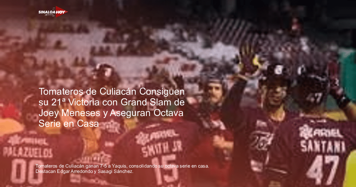 Jugadores de los Tomateros de Culiacán celebrando en el dugout tras victoria sobre los Yaquis