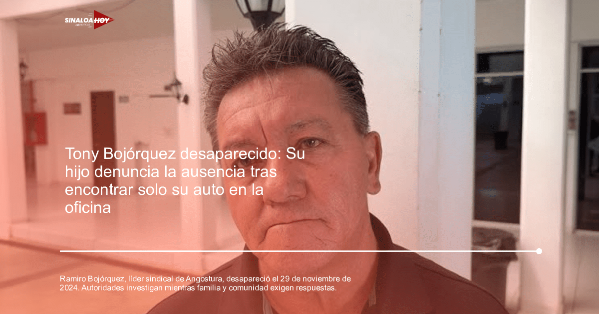 Hombre en entorno interior vinculado a la desaparición de líder sindical en Angostura.