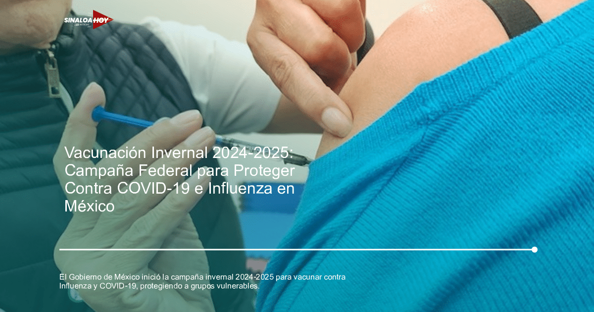 Persona recibiendo una inyección en el hombro durante la campaña de vacunación invernal 2024-2025 en Ciudad de México.