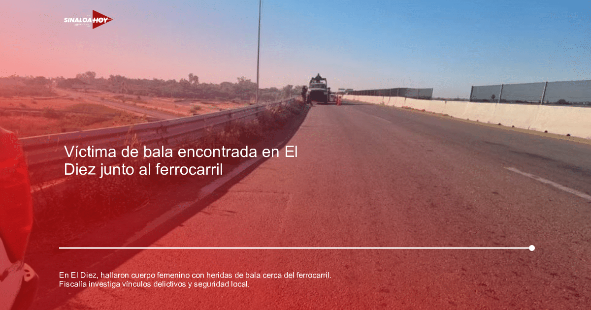 Carretera en El Diez con vehículo y camión detenido, relacionada con un hallazgo de un cuerpo con heridas de bala.