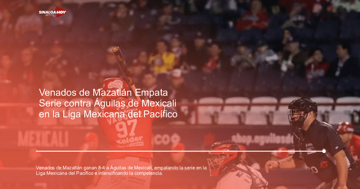Jugador Vásquez de los Venados en posición de bateo contra Águilas en la Liga Mexicana del Pacífico.