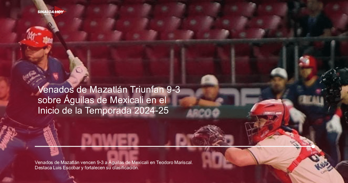 Bateador de los Venados de Mazatlán listo para batear contra los Águilas de Mexicali en el Estadio Teodoro Mariscal.