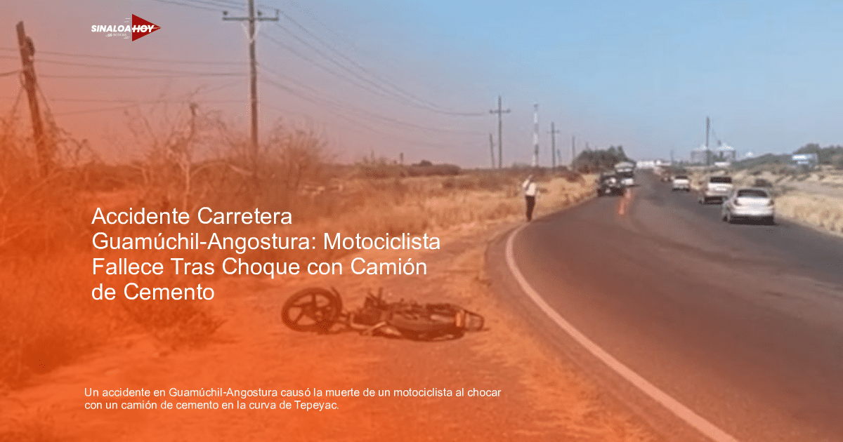 Bicicleta caída en carretera con persona atendiendo accidente en entorno semiárido