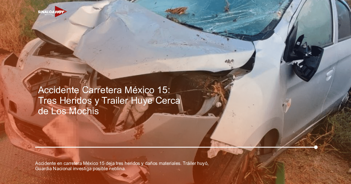 Dodge Attitude dañado tras accidente en carretera México 15