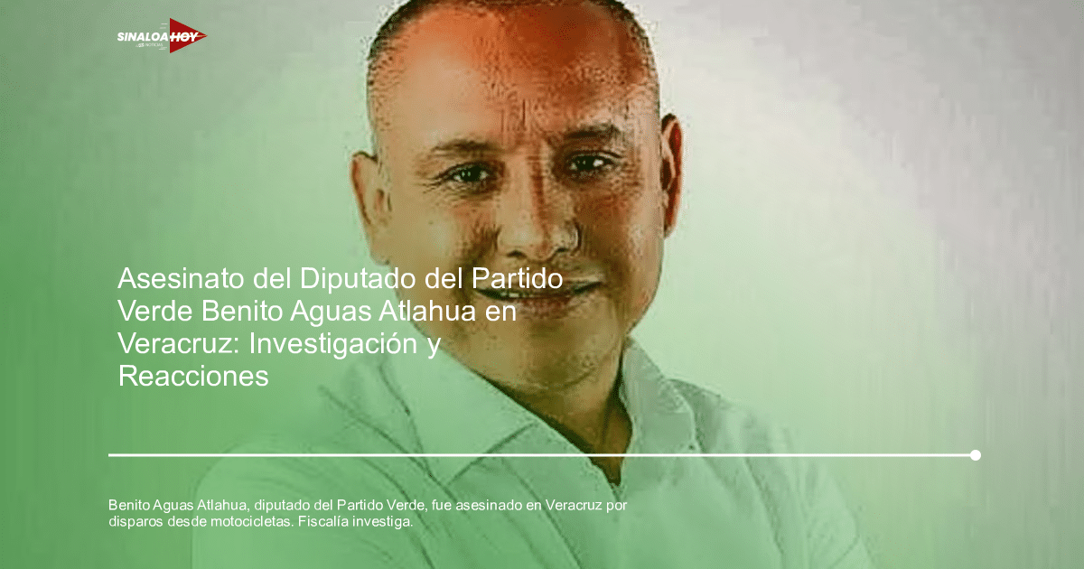 Escena del crimen del diputado Benito Aguas Atlahua en Veracruz