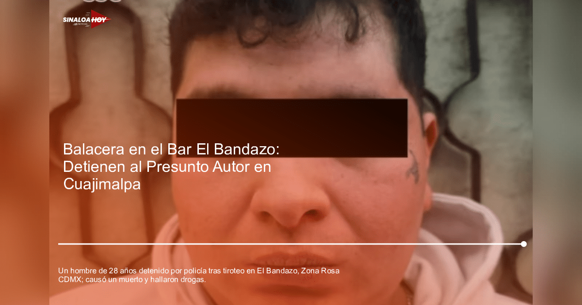 Detención de sospechoso en tiroteo del bar El Bandazo en Zona Rosa