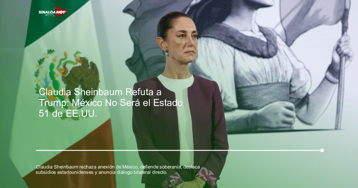 Claudia Sheinbaum en evento oficial con mural histórico y bandera de México