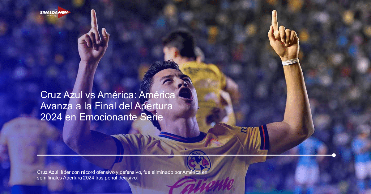 Jugador del América celebrando gol en Semifinales contra Cruz Azul