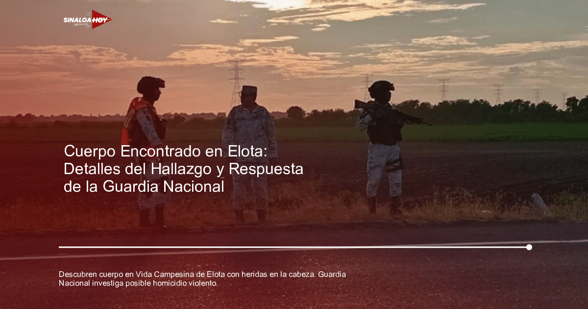 Tres miembros de la Guardia Nacional en uniforme junto a una carretera, con un campo verde y cielo nublado al fondo.