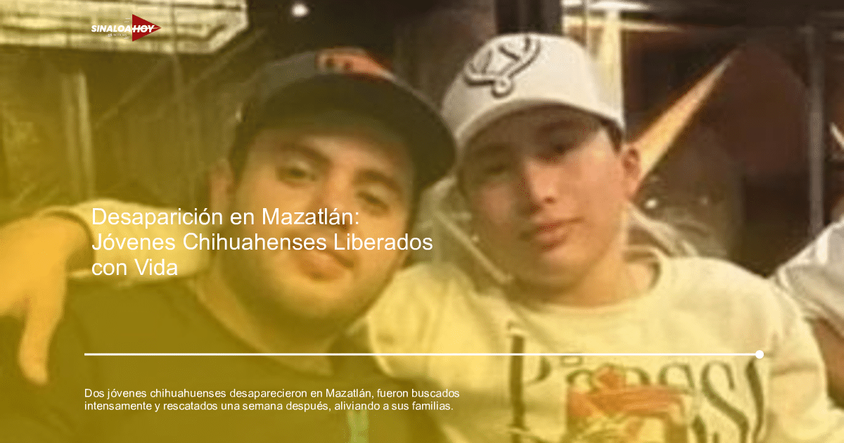 Rescate de jóvenes desaparecidos en Mazatlán