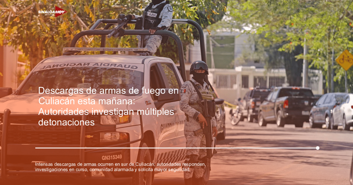 Vehículo de la Guardia Nacional con personal armado en Culiacán.