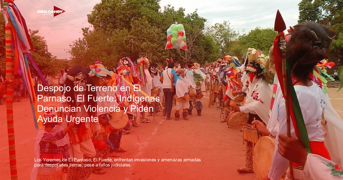 Festival Yoreme en El Parnaso con trajes tradicionales y máscaras coloridas