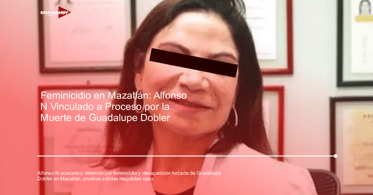 Detención de Alfonso “N” acusado de feminicidio en Mazatlán