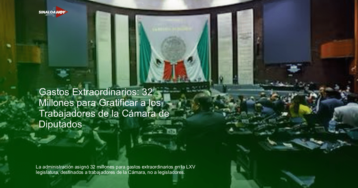 Congreso de México con bandera y legisladores en sesión