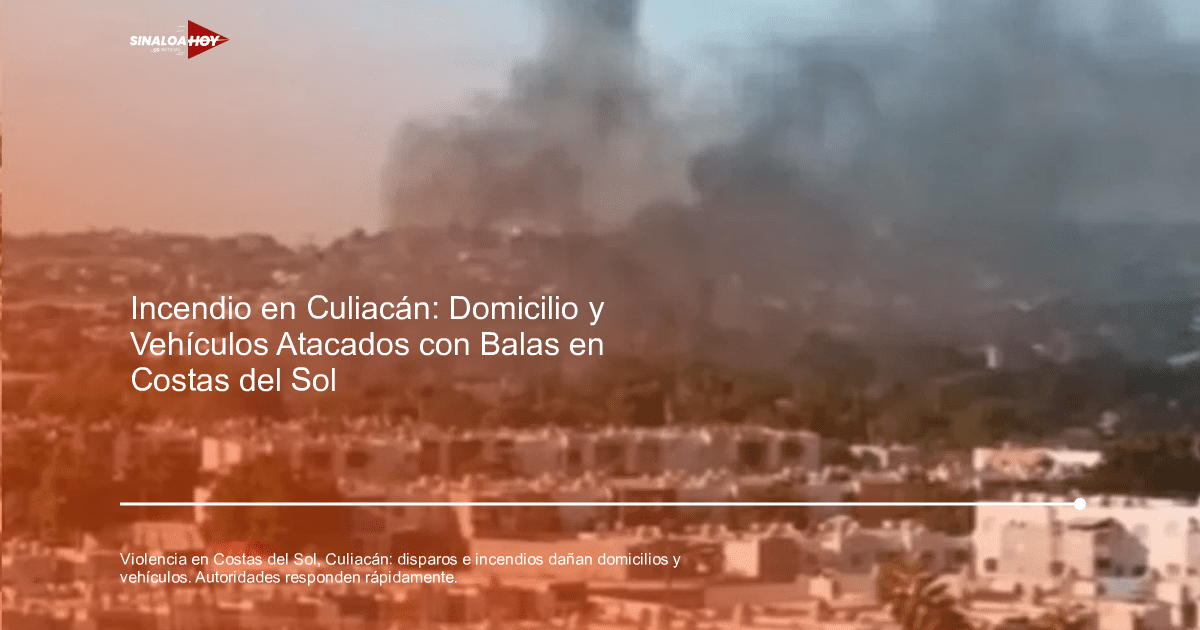 Paisaje urbano con humo oscuro elevándose, sugiriendo un incendio en una zona poblada.