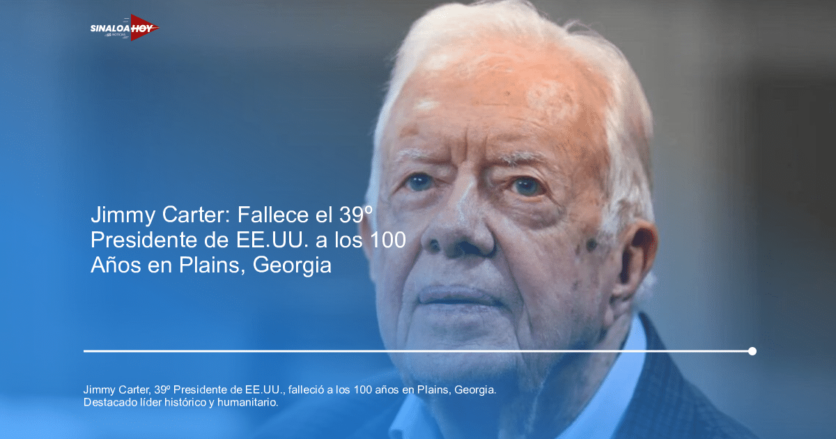 Fotografía de Jimmy Carter, 39º presidente de Estados Unidos, recordado por su servicio público y logros diplomáticos.