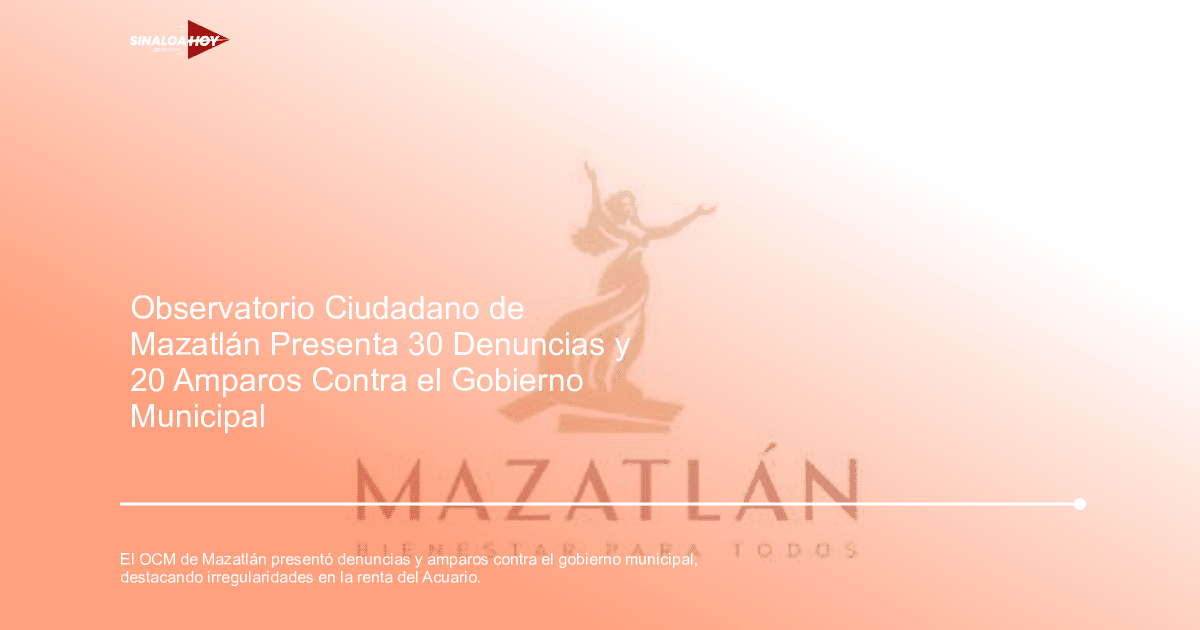 Logotipo de Mazatlán con figura femenina y texto 'Bienestar para Todos'.