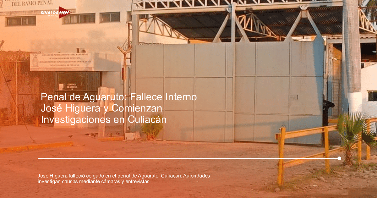 Entrada al penal de Aguaruto con puerta grande y caseta de vigilancia