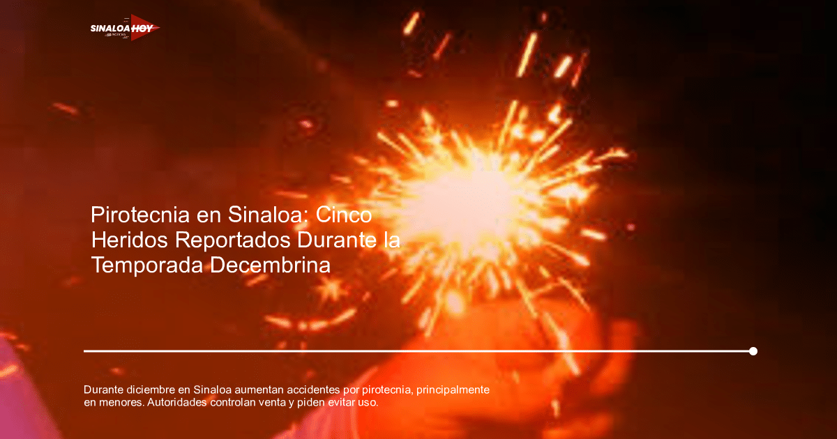 Mano sosteniendo un artefacto pirotécnico con chispas en fondo oscuro