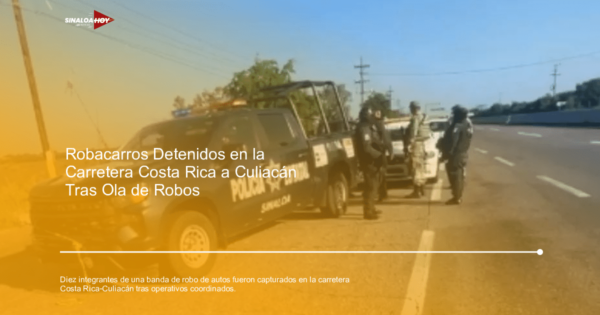 Operativo policial en carretera con vehículo de policía y agentes tácticos